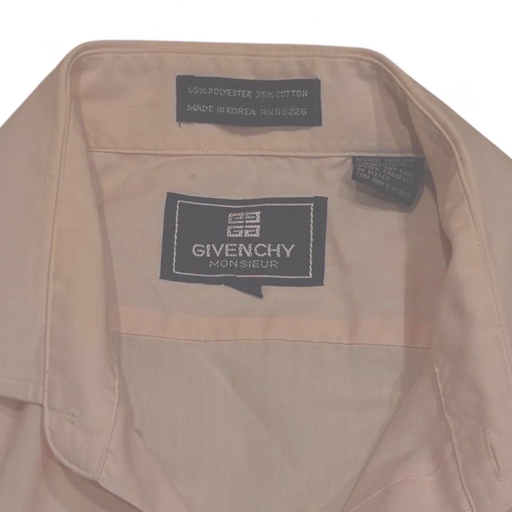Vintage Givenchy Monsieur Short Sleeve Button Down Dress Shirt - Picture 2 of 2